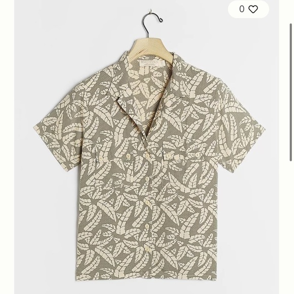 Beachgold~Anthropologie | Shania Buttondown Top Size Large - Picture 1 of 9